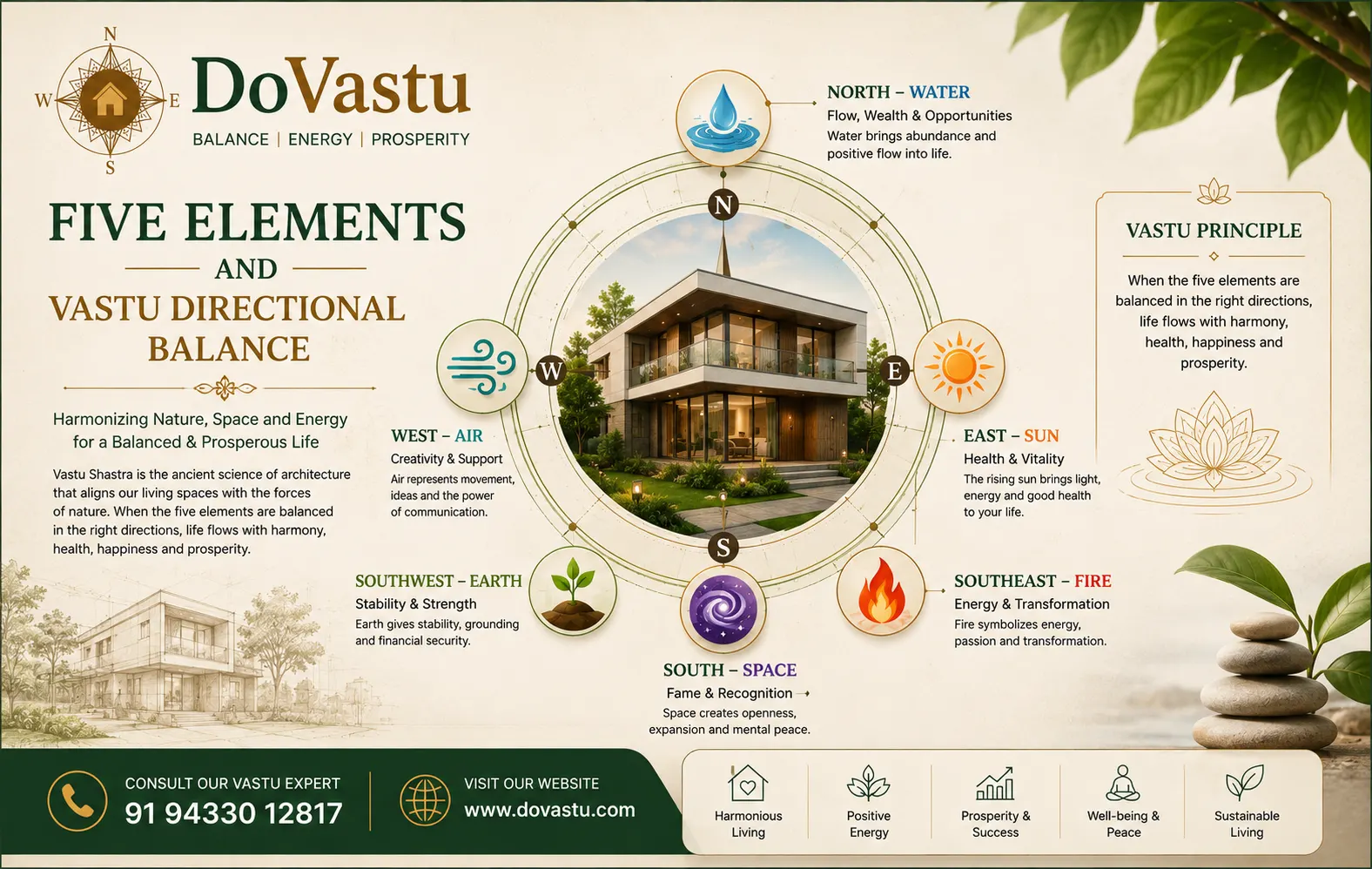 Five Elements and Vastu Directional Balance - DoVastu