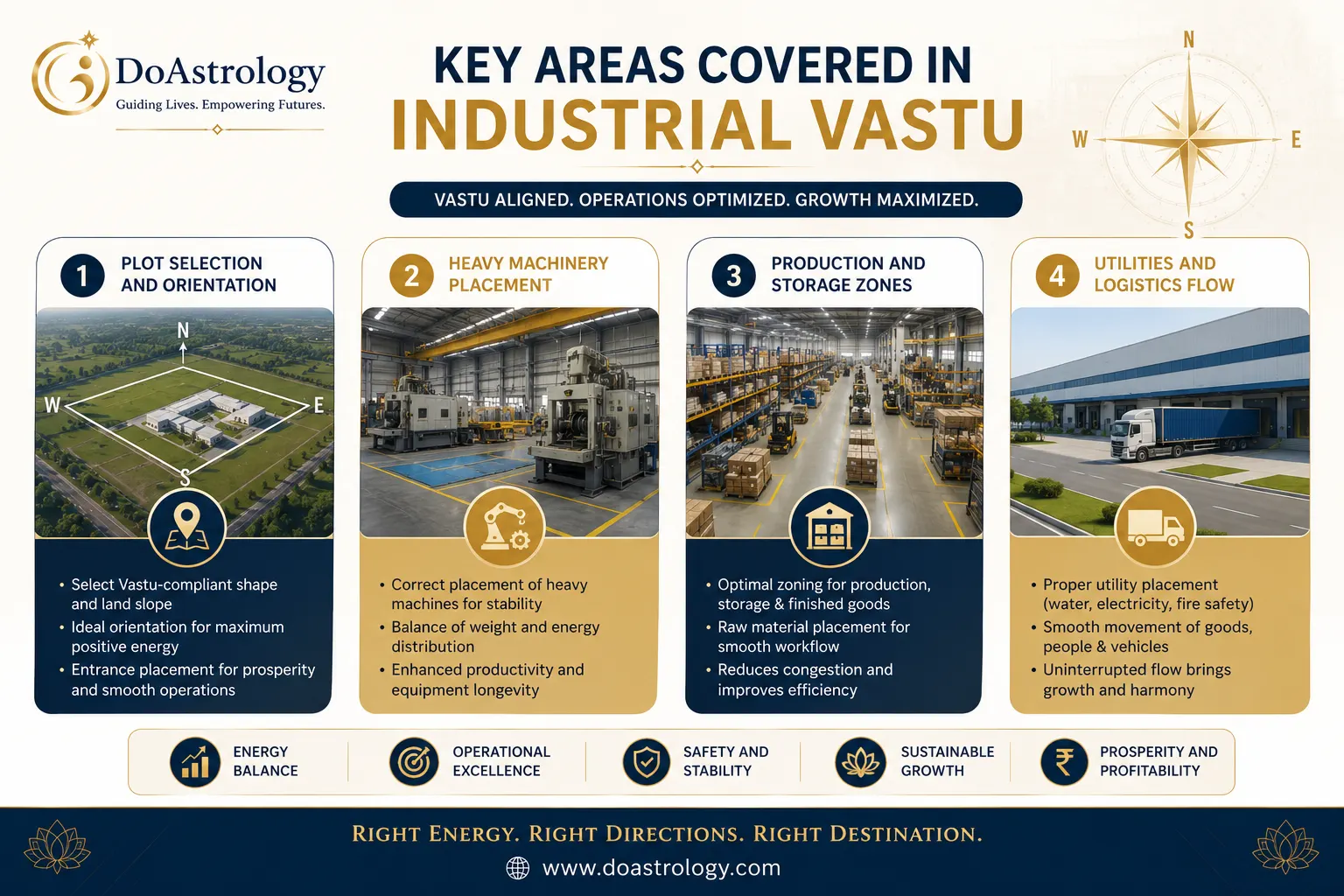 Optimizing Industrial Vastu for factory warehouse storage logistics and growth