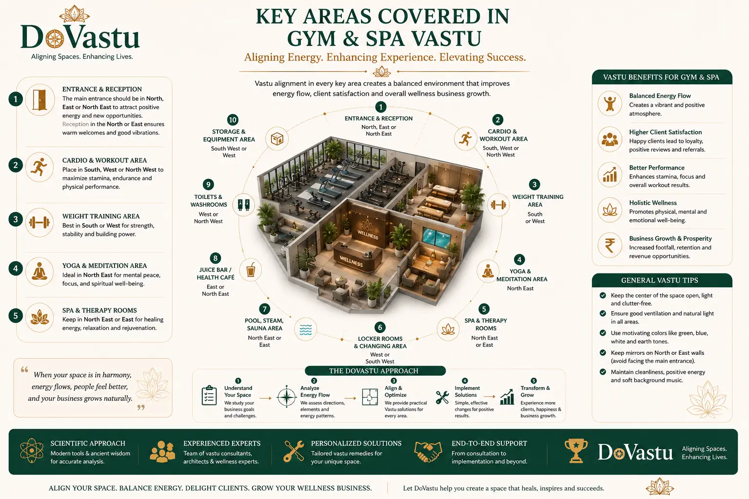 Corporate wellness Vastu planning for gym spa yoga and therapy areas