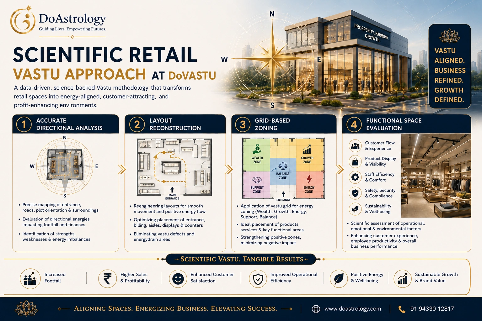 Scientific Vastu for retail success with layout analysis and shop zoning